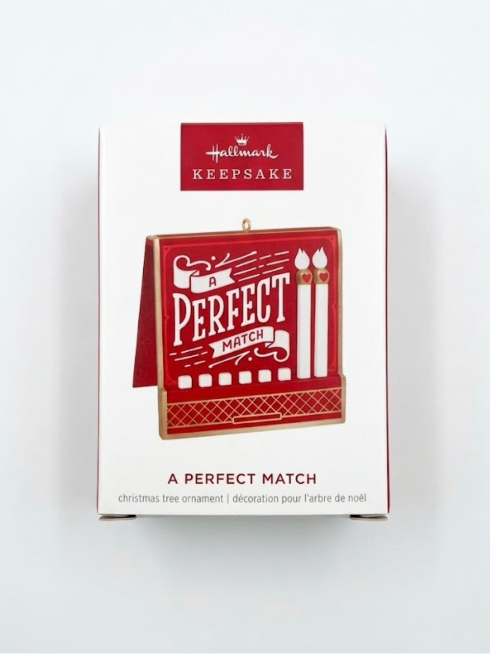 Hallmark Keepsake A Perfect Match Matchbook Christmas Ornament
